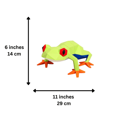 Frog 3D Paper Model, Lamp