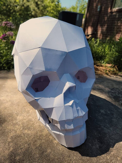 Low Poly Skull Paper Craft