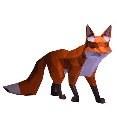 Walking Fox Model - PAPERCRAFT WORLD