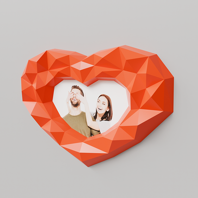 Heart Photo Frame Wall Art