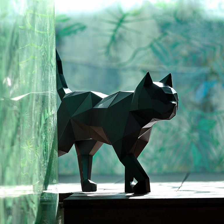 Paper Craft Black Cat