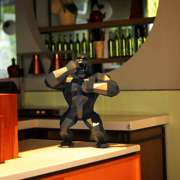 Free King Kong 3D Papercraft - PDF Template