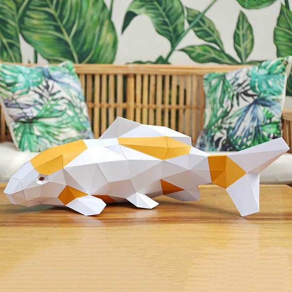 Koi Fish - Digital PDF Template - PAPERCRAFT WORLD