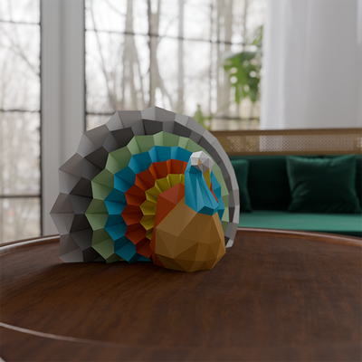 Sitting Turkey 3D Model