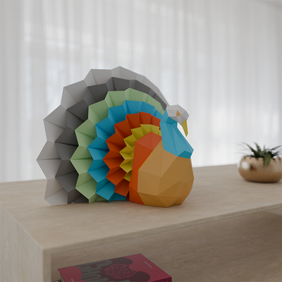 Sitting Turkey 3D Model