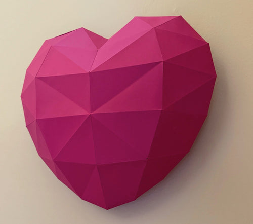 Hanging Heart Papercraft Wall Art