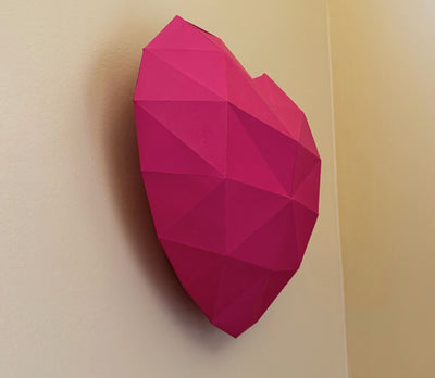 Hanging Heart Papercraft Wall Art