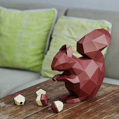3D Squirrel Model - PAPERCRAFT WORLD