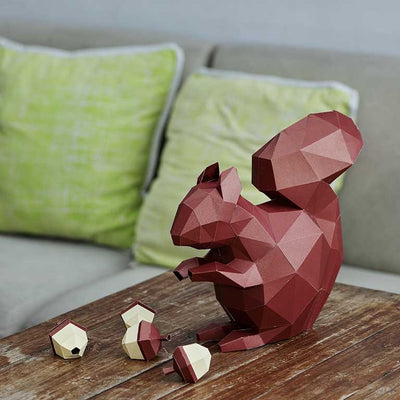 3D Squirrel Model - PAPERCRAFT WORLD