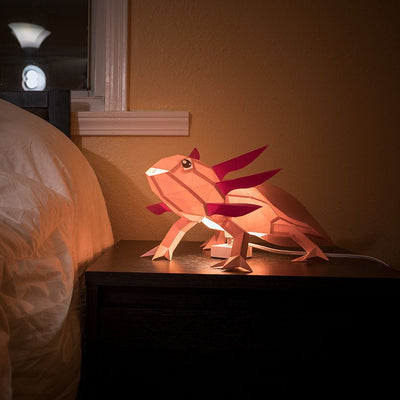 Axolotl 3D Paper Model, Lamp - PAPERCRAFT WORLD
