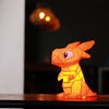 Baby Dragon 3D Paper Model - Orange, Lamp - PAPERCRAFT WORLD