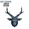 Deer Head Wall Art - Grey Sapphire Limited Edition - PAPERCRAFT WORLD