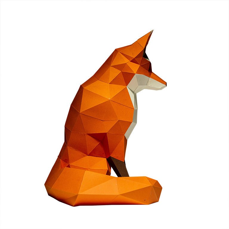 Fox 3D Model - Paper Fox Craft | Papercraft World - PAPERCRAFT WORLD