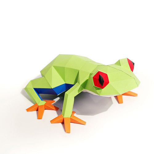 Frog 3D Paper Model, Lamp - PAPERCRAFT WORLD