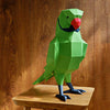 Green Parrot - PAPERCRAFT WORLD