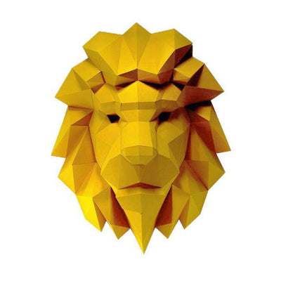 Lion Head Wall Art Decor - PAPERCRAFT WORLD