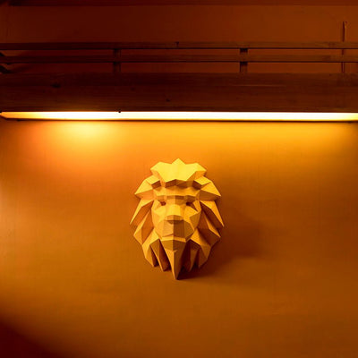 Lion Head Wall Art Decor - PAPERCRAFT WORLD