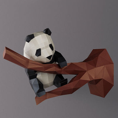 Panda Model Paper Wall Art - PAPERCRAFT WORLD