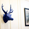 Deer Head Wall Art - Blue Limited Edition