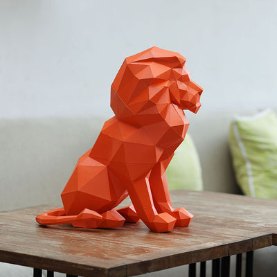 Sitting Lion 3D Model