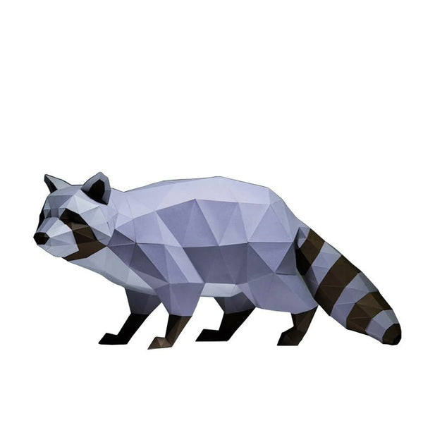 3D Raccoon Model | Papercraft Raccoon Art - PAPERCRAFT WORLD