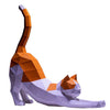 Stretching Cat 3D Paper Model - PAPERCRAFT WORLD