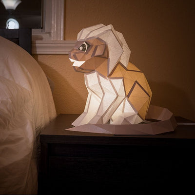 Tamarin 3D Paper Model, Lamp - PAPERCRAFT WORLD