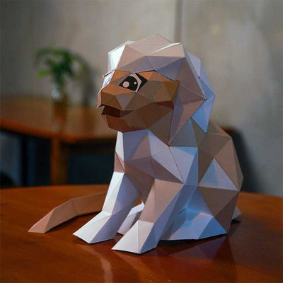 Tamarin 3D Paper Model, Lamp - PAPERCRAFT WORLD