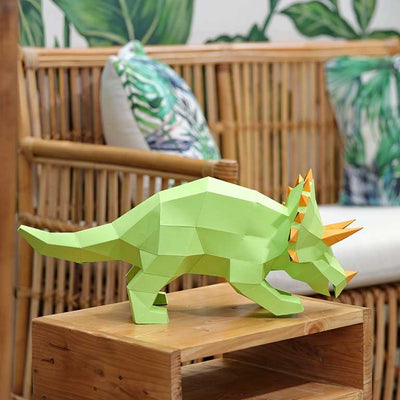Triceratops 3D Paper Model, Lamp - PAPERCRAFT WORLD