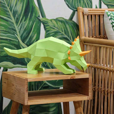 Triceratops 3D Paper Model, Lamp - PAPERCRAFT WORLD