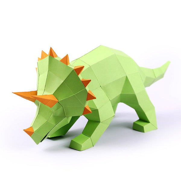 Triceratops 3D Paper Model | Triceratops Art - PAPERCRAFT WORLD