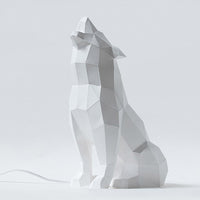 Wolf Lamp 3D Paper Model | Wolf Night Light - PAPERCRAFT WORLD